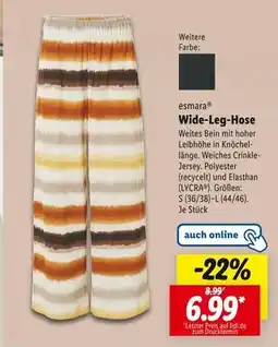 Lidl Esmara wide-leg-hose Angebot