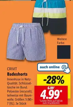 Lidl Crivit badeshorts Angebot
