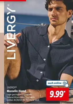 Lidl Livergy musselin-hemd Angebot