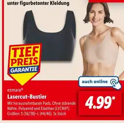 Lidl Esmara lasercut-bustier Angebot