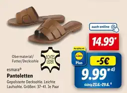 Lidl Esmara pantolette Angebot