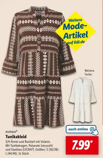 Lidl Esmara tunikakleid Angebot
