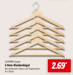 Lidl Livarno home 5 holz-kleiderbügel Angebot