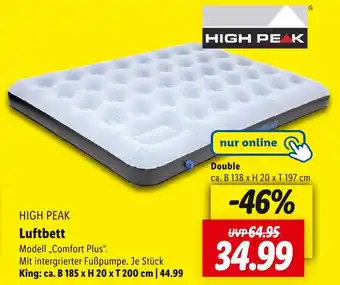 Lidl High peak luftbett Angebot