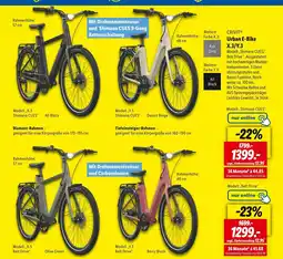 Lidl Crivit urban e-bike x.3/y.3 Angebot