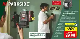 Lidl Parkside akku-kreuzlinienlaser 20 v Angebot