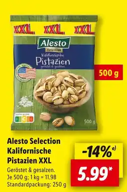 Lidl Alesto kalifornische pistazien xxl Angebot