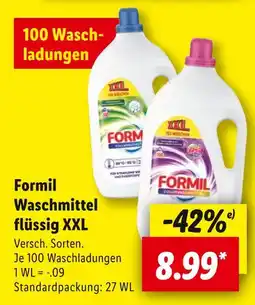 Lidl Formil formil waschmittel flüssig xxl Angebot