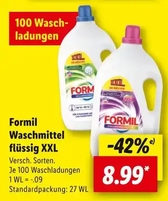 Lidl Formil formil waschmittel flüssig xxl Angebot