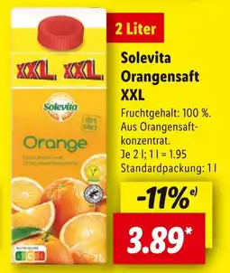 Lidl Solevita solevita orangensaft xxl Angebot