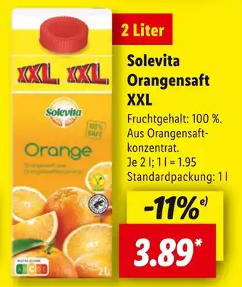 Lidl Solevita solevita orangensaft xxl Angebot
