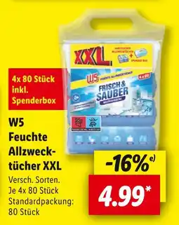 Lidl W5 feuchte allzwecktücher xxl Angebot