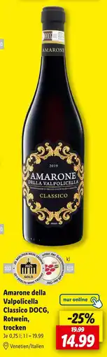 Lidl Amarone amarone della valpolicella classico docg, rotwein, trocken Angebot