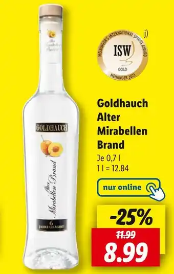 Lidl Goldhauch alter mirabellen brand Angebot