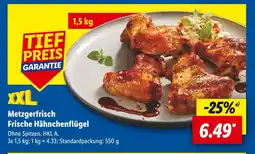 Lidl Metzgerfrisch frische hähnchenflügel Angebot
