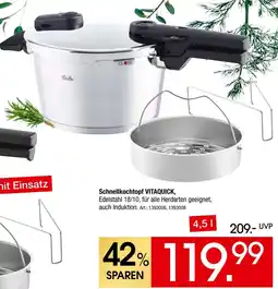 Zurbrüggen Fissler schnellkochtopf vitaquick Angebot