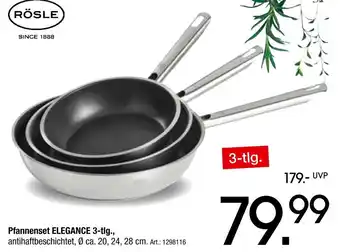 Zurbrüggen Rösle pfannenset elegance 3-tlg Angebot
