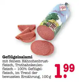 E-Center Geflügelsalami Angebot