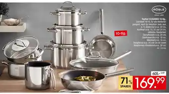 Zurbrüggen Rösle topfset elegance 10-tlg Angebot