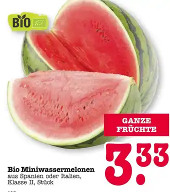 E-Center Bio miniwassermelonen Angebot