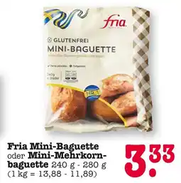 E-Center Fria mini-baguette oder mini-mehrkornbaguette Angebot