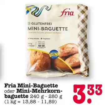 E-Center Fria mini-baguette oder mini-mehrkornbaguette Angebot