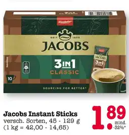 E-Center Jacobs instant sticks Angebot
