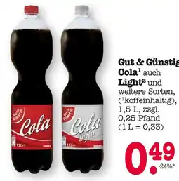 E-Center Gut & günstig cola Angebot