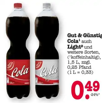E-Center Gut & günstig cola Angebot