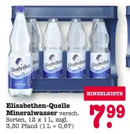 E-Center Elisabethen-quelle mineralwasser Angebot