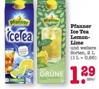 E-Center Pfanner ice tea lemon-lime Angebot