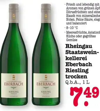E-Center Eberbach rheingau staatsweinkellerei eberbach riesling trocken Angebot