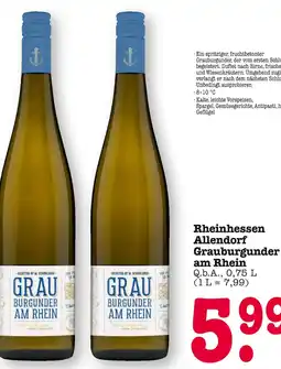 E-Center Allendorf grauburgunder am rhein Angebot