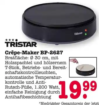 E-Center Tristar crêpe-maker bp-2627 Angebot