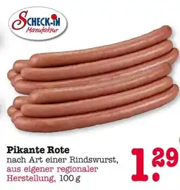 E-Center Scheck-in manufaktur pikante rote Angebot
