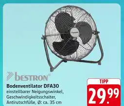 E-Center Bestron bodenventilator dfa30 Angebot