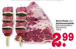 E-Center Duroc presa oder schlemmerspieße Angebot