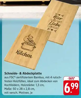 E-Center Schneide- & abdeckplatte Angebot