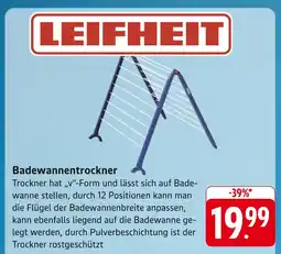 E-Center Leifheit badewannentrockner Angebot