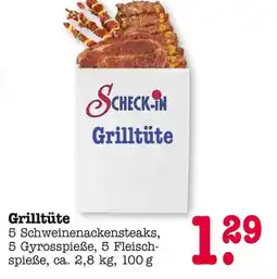 E-Center Scheck-in grilltüte Angebot