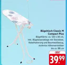 E-Center Bügeltisch classic m compact plus Angebot