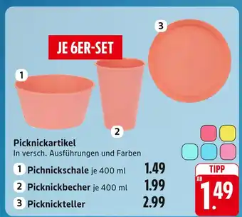 E-Center Picknickartikel Angebot