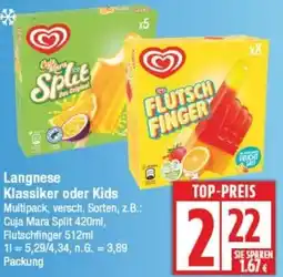 Edeka Langnese Klassiker oder Kids Angebot