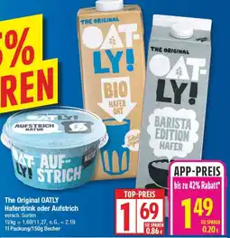 Edeka The Original OATLY Haferdrink oder Aufstrich Angebot