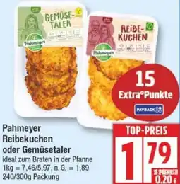 Edeka Pahmeyer Reibekuchen oder Gemüsetaler Angebot