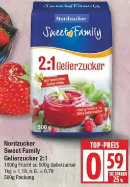 Edeka Nordzucker Sweet Family Gelierzucker 2:1 Angebot