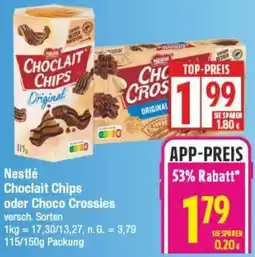 Edeka Nestlé Choclait Chips oder Choco Crossies Angebot