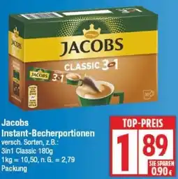Edeka Jacobs Instant-Becherportionen Angebot