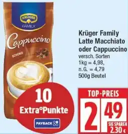 Edeka Krüger Family Latte Macchiato oder Cappuccino Angebot