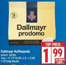 Edeka Dallmayr Kaffeepads Angebot